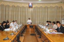ျမန္မာႏိုင္ငံယွဥ္ၿပိဳင္မႈေကာ္မရွင္ဥကၠဌ၊ ျပည္ေထာင္စု၀န္ႀကီး ေဒါက္တာသန္းျမင့္မွ အဖြင့္အမွာစကားေျပာၾကား